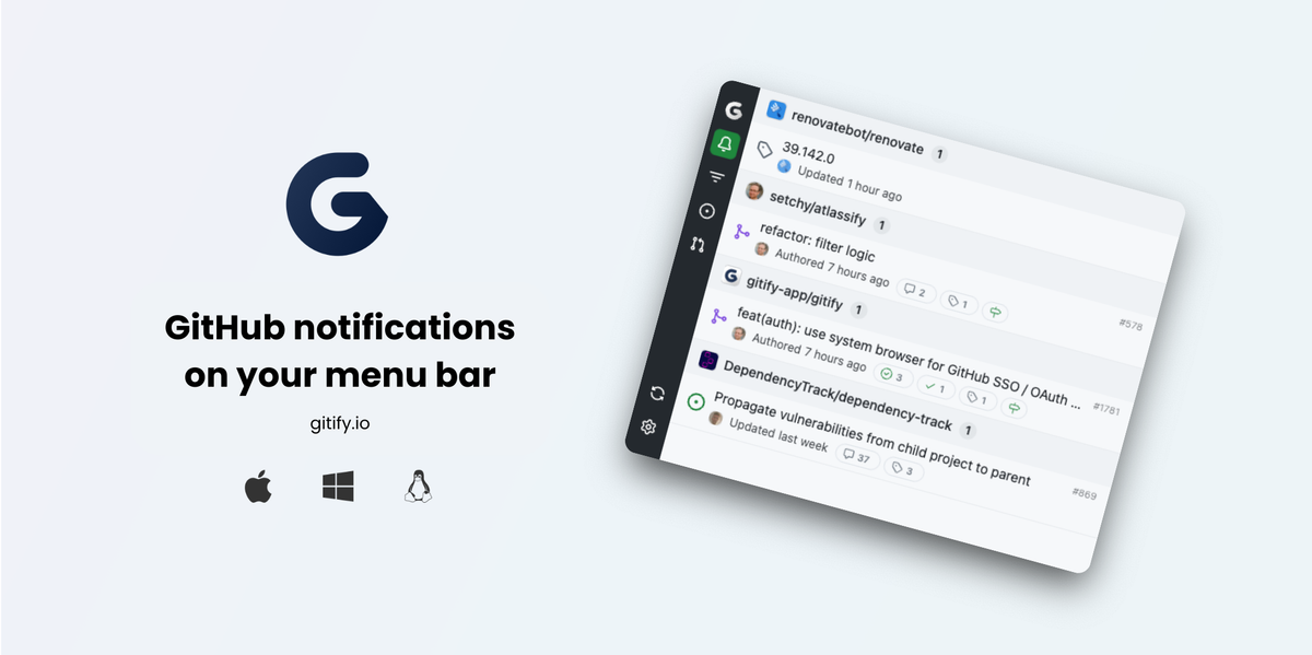 gitify-app/gitify: 5k Star开源神器,让你的GitHub通知触手可及!